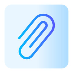 Obraz premium paper clip gradient icon