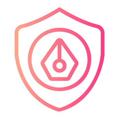 copyright gradient icon