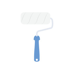 Paint Roller Flat Illustration. Clean Icon Design Element on Isolated White Background