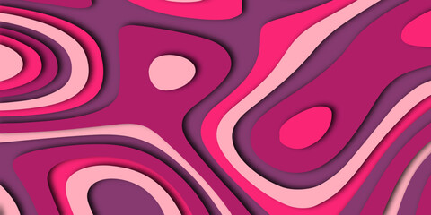 Luxurious colorful paper cut shapes background. Luxurious multicolor papercut with geometry circles background.  Paper cut style design. Vector illustration.