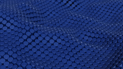 Navy blue abstract background 3D rendering