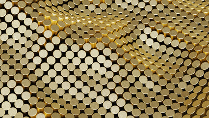 Gold abstract luxury background 3D rendering