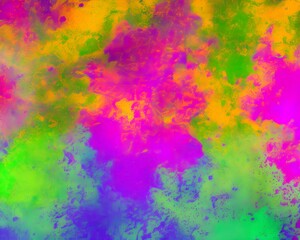 Bright paint background, holi festival style pattern, Holi dye, cheerful drawing. Generative AI. Generative AI