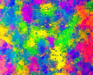 Fototapeta premium Bright paint background, holi festival style pattern, Holi dye, cheerful drawing. Generative AI. Generative AI
