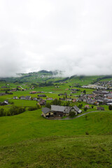 The panorama of Appenzell town, Switzerland