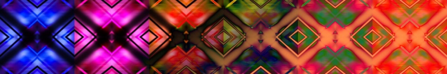 prism holiday glass kaleidoscope pattern block shine seamless banner art