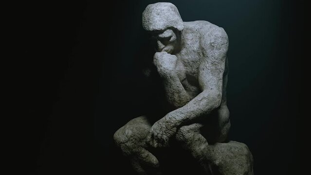 The Thinker Statue Motion Graphics, 3D Animation.