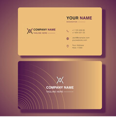 Modern luxury card design corporate card template