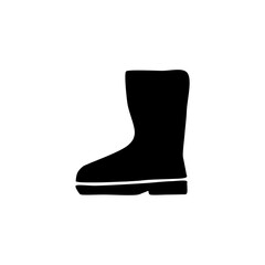 Rubber boots hand drawn icon.