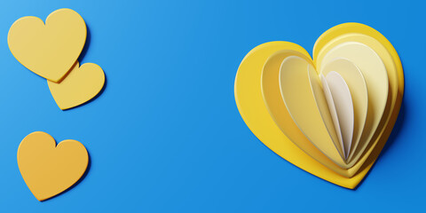 yellow heart background