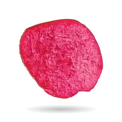 red  watercolor circle shape isolated