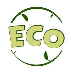 plant emblem for eco product