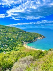 beach, mountain, summer, lake