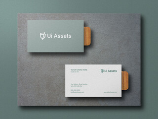 PSD clean and elegant business card mockup
