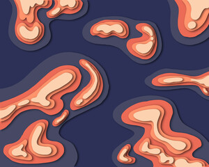 Obraz premium Paper cut Background Wallpaper Graphic Art 