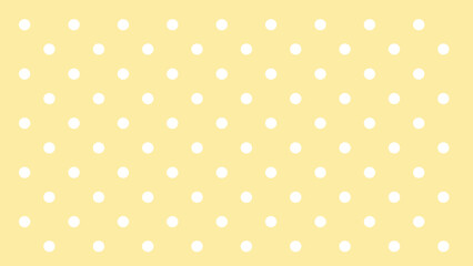 yellow background with white polka dots