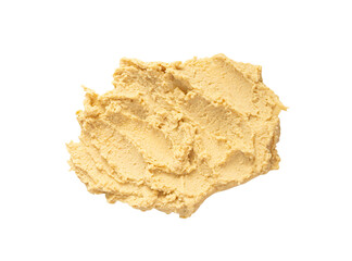 Hummus Smear Isolated, Houmous Dip, Tahini Sauce, Hummus Spread on White Background