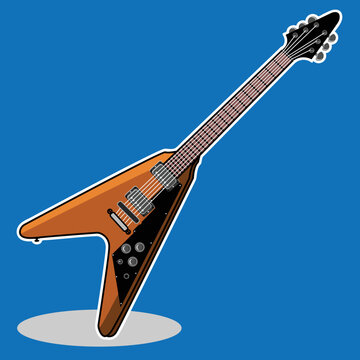 sign with a guitar flying v