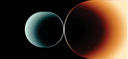 Minimalist deep gradient background. Wallpaper design for poster, presentation, website. Minimalist abstract deep backdrop.