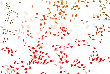 Obraz premium Light green, red vector template with memphis shapes.