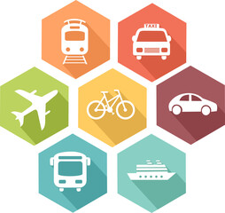 Transport vehicle icon in PNG format