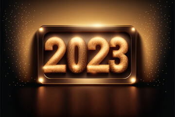 Happy new year 2023 sign