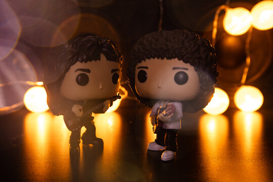 Funko POP Vinyl Figures Of John Deacon And Brian May (Queen Band)