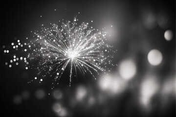 fireworks in the night sky. copy space. Abstract background holiday.