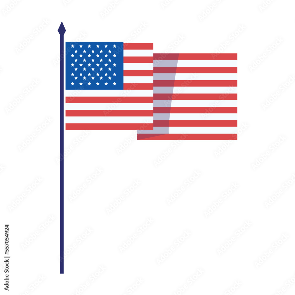 Poster usa flag design