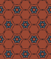 Geometric pattern. Seamless vector background. Ethnic graphic design.