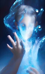Naklejka premium background with hand