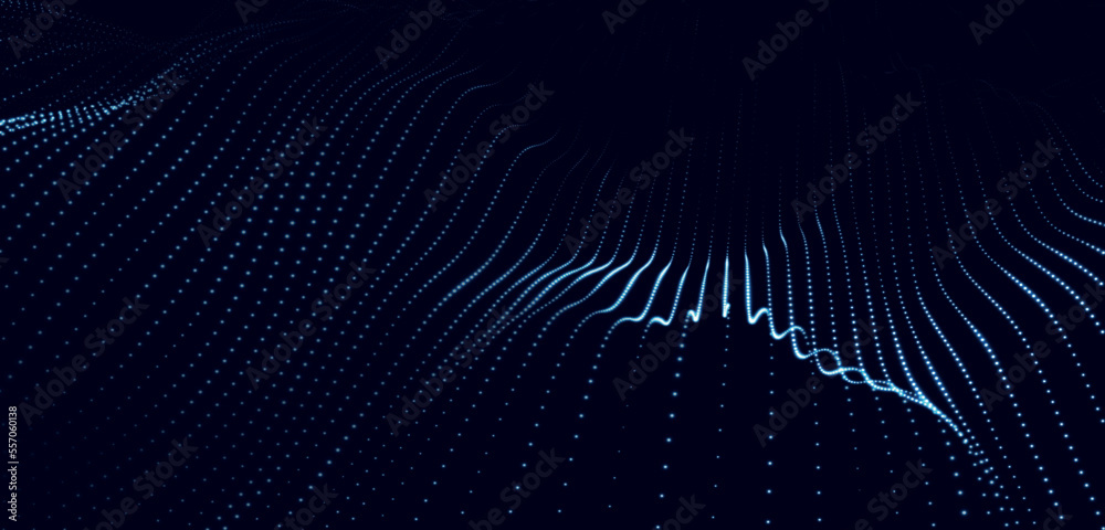 Poster abstract futuristic background. big data visualization. network connection. data transfer. 3d render