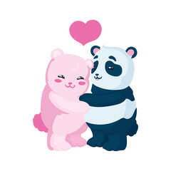 bears couple design