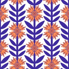 Floral seamless flower pattern for fabrics and textiles and packaging and gifts and cards and linens and kids