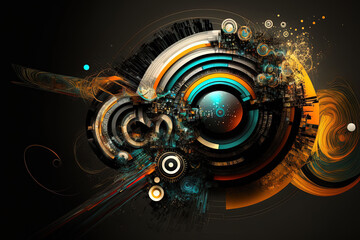 Progressive abstract technology bill. Generative AI