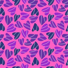 Valentines hearts seamless cartoon pattern for wrapping and kids clothes print and fabrics and gift box