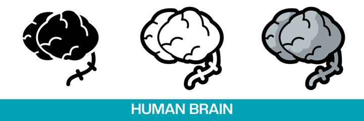 Pictograph Brain Icon