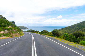road in the mountains, Road to the sea, Wilson Prom National Park