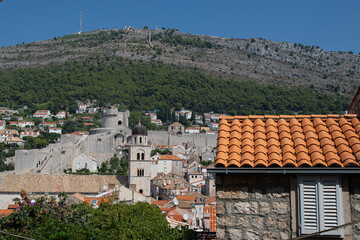 view of dubrovnik from the mountain