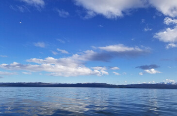 clouds over the lake in Ushuaia