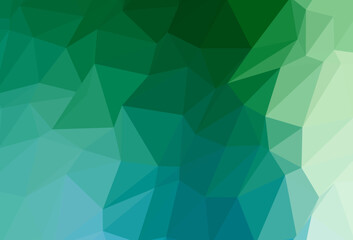 Light Blue, Green vector abstract polygonal layout.