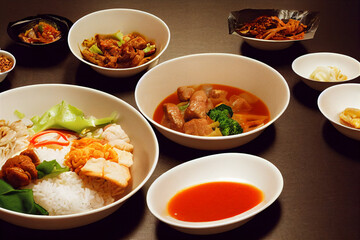 thai food chicken curry