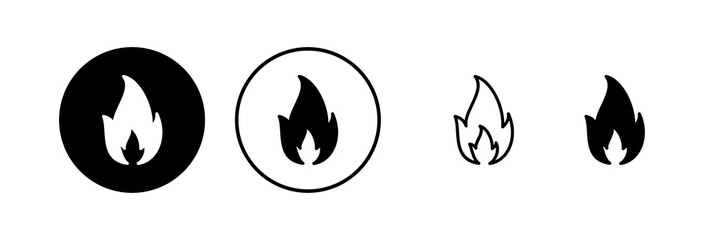 Fire icon vector illustration. fire sign and symbol