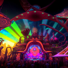 Psychedelic Festival Decorations