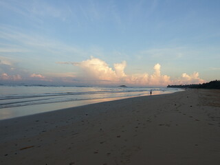 スリランカ浜辺の朝