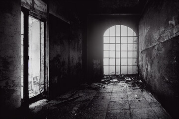 old abandoned prison