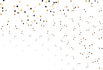 Light Yellow, Orange vector texture in poly style with circles, cubes.