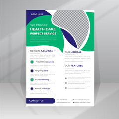 Health Care Perfect Service Medical Flyer template