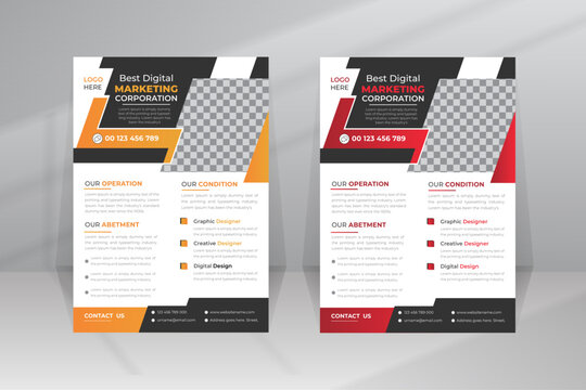 Digital  Marketing Agency Business Flyer Template Design