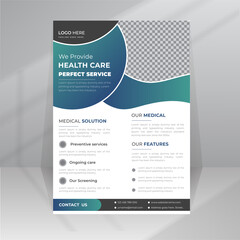 Health Care Perfect Service Medical Flyer template